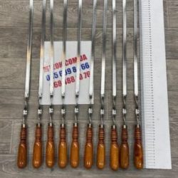 Шампура нержавейка, пищевая сталь (ручка деревянная) 1 шт. 70 см общая, 45 см полезная Шампура нержавейка, пищевая сталь (ручка деревянная) 1 шт. 70 см общая, 45 см полезная