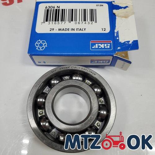 Подшипник 6306 N (6-50306К) открытый с канавкой 30х72х19 СКФ(SKF) Подшипник 6306 N (6-50306К) открытый с канавкой 30х72х19 СКФ(SKF)