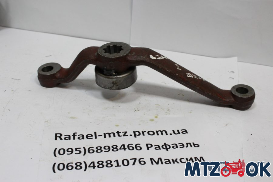 Рычаг рул. упр. поворот. левый под ГОРУ (двойной) (пр-во ВЗТЗЧ) 70-3001040-01 Рычаг рул. упр. поворот. левый под ГОРУ (двойной) (пр-во ВЗТЗЧ) 70-3001040-01