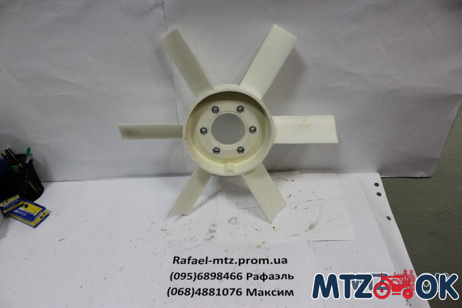 Вентилятор системы охлаждения Д 243,245 пластиковый 6 лопаст. (пр-во Радиоволна)245-1308010-А Вентилятор системы охлаждения Д 243,245 пластиковый 6 лопаст. (пр-во Радиоволна)245-1308010-А