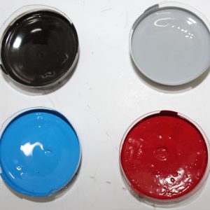 Краска двухкомпонентная акриловая в ассортименте (шоколадная, красная, синяя, зеленай, серая)