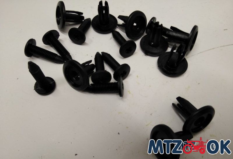 Клипса обшивки кабины с винтом Клипса обшивки кабины с винтом