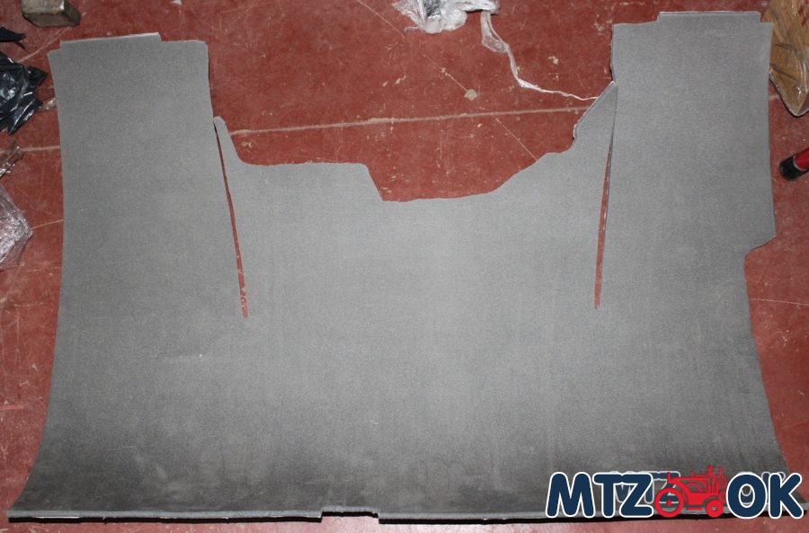 Шумоизоляция пола кабины УК (изолон 8мм) Шумоизоляция пола кабины УК (изолон 8мм)