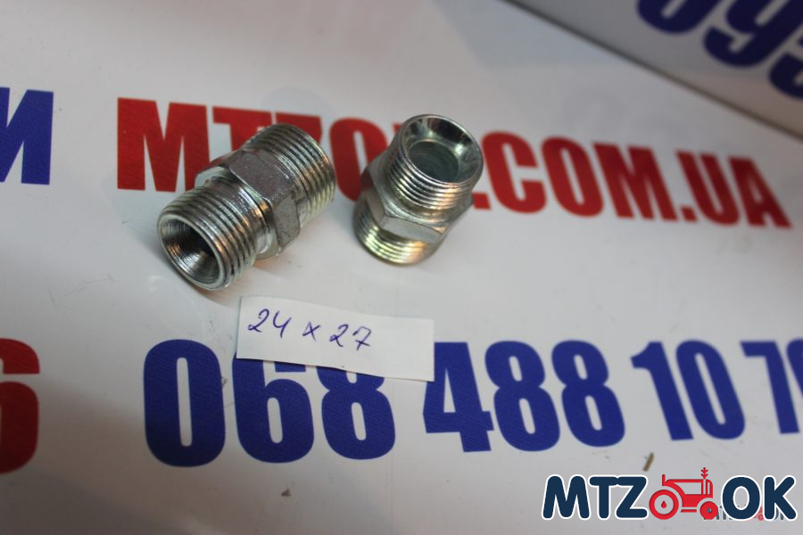 Штуцер переходной S24хS27 (М20x1,5-М22x1,5) (пр-во Агро-Импульс.М.) Штуцер переходной S24хS27 (М20x1,5-М22x1,5) (пр-во Агро-Импульс.М.)