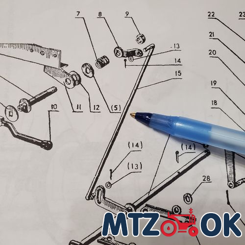 Тяга управления подачей топлива, ручной газ МТЗ МК (пр-во МТЗ) 70-1108167-Б1 Тяга управления подачей топлива, ручной газ МТЗ МК (пр-во МТЗ) 70-1108167-Б1