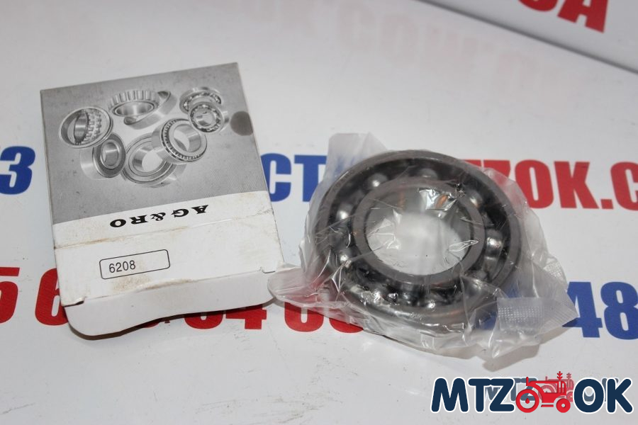 Подшипник 208А (6208) вал перв. КПП МТЗ, раздат. коробка ГАЗ, ВОМ Т-75 (RIDER) Подшипник 208А (6208) вал перв. КПП МТЗ, раздат. коробка ГАЗ, ВОМ Т-75 (RIDER)