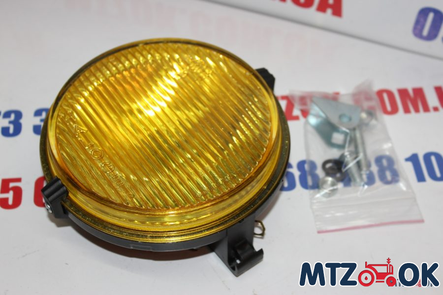 Фара МТЗ противотуманная круглая галоген. ламп. (жёл. стекло) 12В (пр-во Украина) ФПГ-119 Фара МТЗ противотуманная круглая галоген. ламп. (жёл. стекло) 12В (пр-во Украина) ФПГ-119
