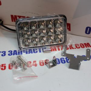 Фара LED прямоугольная 41/45W, 15 ламп, ближний/дальний