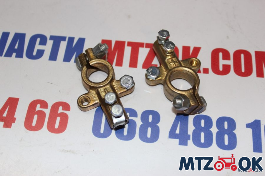 Клемма АКБ латунь к-т 2шт. Евро Клемма АКБ латунь к-т 2шт. Евро