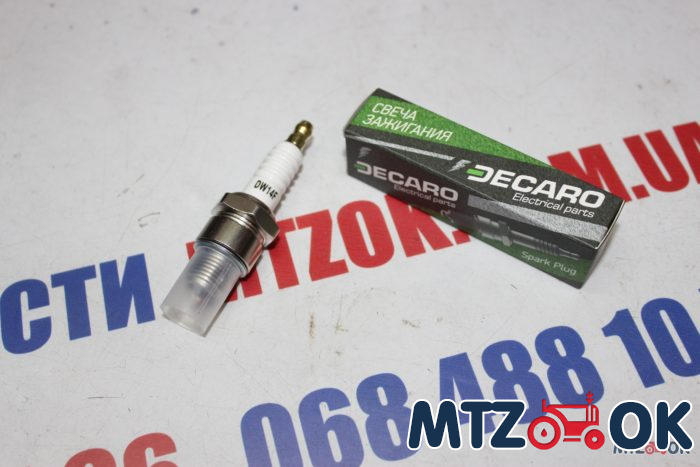 Свеча зажигания ГАЗ-53,ЗИЛ-130 (DECARO) DW14F Свеча зажигания ГАЗ-53,ЗИЛ-130 (DECARO) DW14F