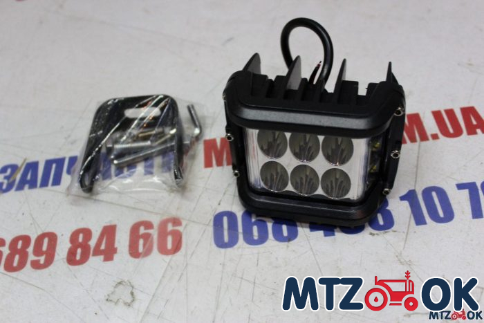 Фара LED 60Вт 12 диодов (100х76х73мм) АТР2152 Фара LED 60Вт 12 диодов (100х76х73мм) АТР2152