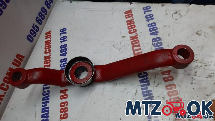 Рычаг рул. упр. поворот. левый под ГОРУ (двойной) (пр-во Ромны) 70-3001040-01 Рычаг рул. упр. поворот. левый под ГОРУ (двойной) (пр-во Ромны) 70-3001040-01