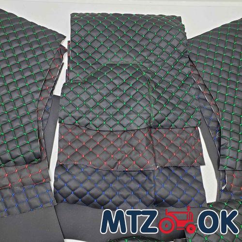 Обшивка торпеды МТЗ УК кожзам для оклейки щитка приборов 5 предметов н/о (черная синяя красная зеленая строчка)к-т Обшивка торпеды МТЗ УК кожзам для оклейки щитка приборов 5 предметов н/о (черная синяя красная зеленая строчка)к-т