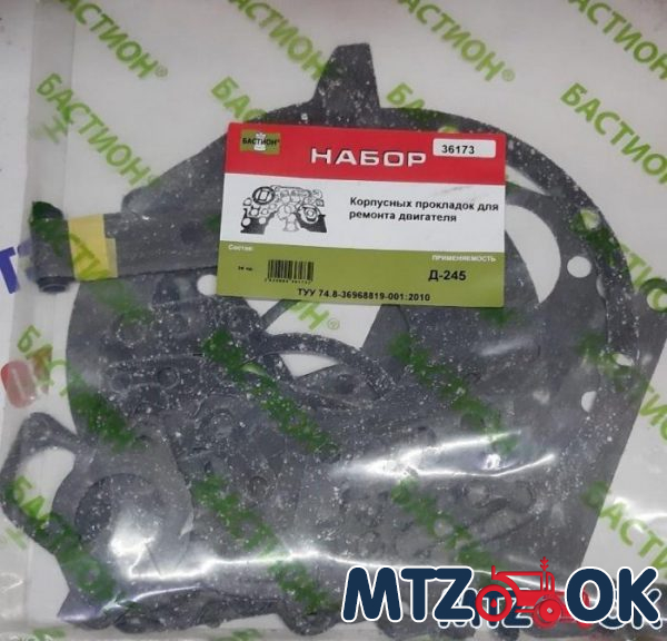 Р/К корпусных прокладок двигателя Д-245(+) р/к-36173 Р/К корпусных прокладок двигателя Д-245(+) р/к-36173