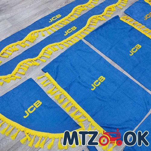 Шторы в кабину JCB к-т (ткань) трактор Шторы в кабину JCB к-т (ткань) трактор