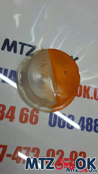 Стекло фонаря ЗИЛ переднее (пластик) Стекло фонаря ЗИЛ переднее (пластик)