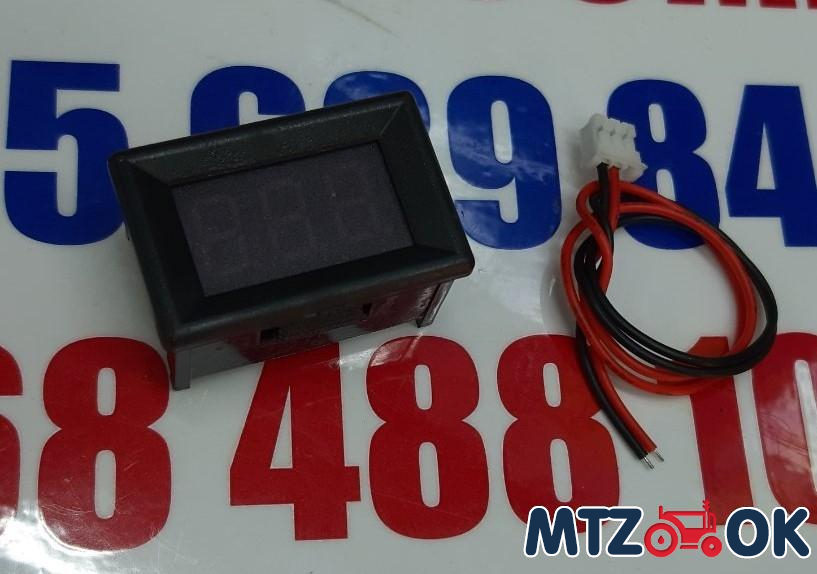 Вольтметр универсальный врезной12В (50х30х20мм) Вольтметр универсальный врезной12В (50х30х20мм)