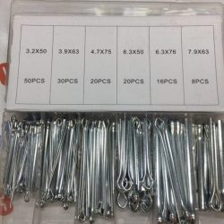 Набор SYD-1084 шплинтов прямых, S головка (144шт, 6 видов) Набор SYD-1084 шплинтов прямых, S головка (144шт, 6 видов)