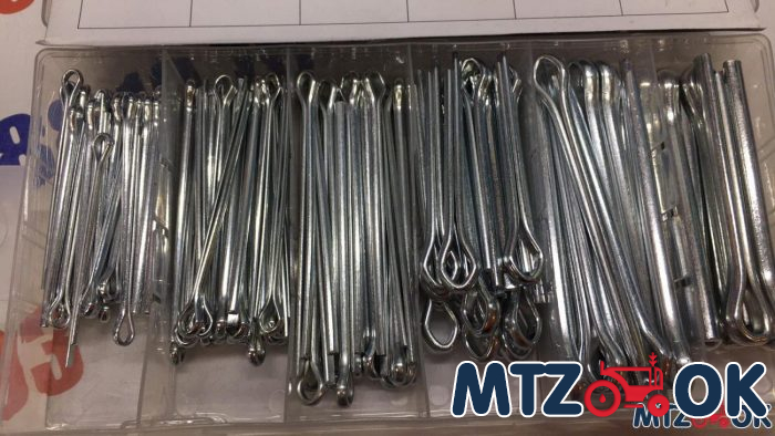 Набор SYD-1084 шплинтов прямых, S головка (144шт, 6 видов) Набор SYD-1084 шплинтов прямых, S головка (144шт, 6 видов)