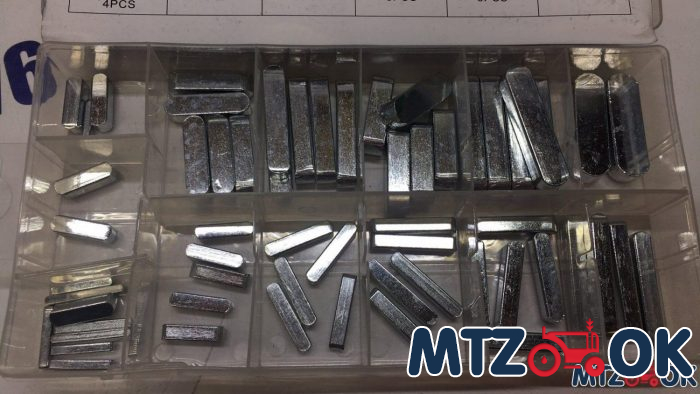 Набор SYD-1073 шпонок прямоугольных (60шт, 13 размеров) Набор SYD-1073 шпонок прямоугольных (60шт, 13 размеров)