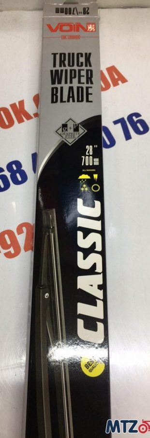 Щетки стеклоочистителя Воин-806-28 грузовые каркасные Воин-28-700мм Щетки стеклоочистителя Воин-806-28 грузовые каркасные Воин-28-700мм