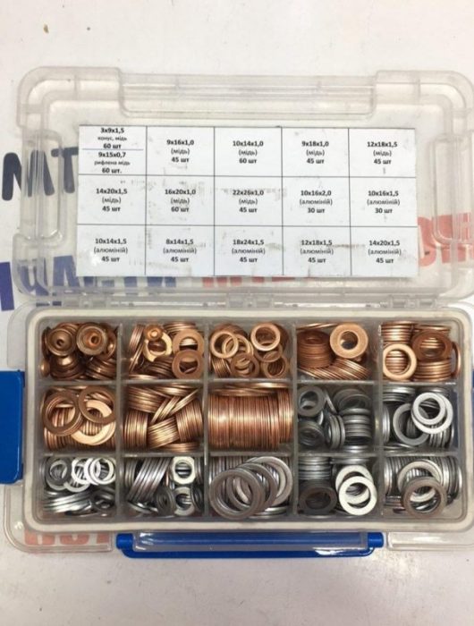 Набор SKU 9759796988 шайб медных и алюминиевых (750шт) - Запчасти к ...