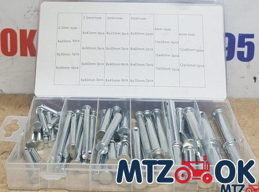 Набор SYD-1076 пальцев со шляпкой (60шт) Набор SYD-1076 пальцев со шляпкой (60шт)