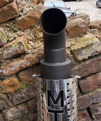 Глушитель МТЗ 1221 труба в трубе с флянцем, с 3-мя гриль решетками, толщина 3мм Глушитель МТЗ 1221 труба в трубе с флянцем, с 3-мя гриль решетками, толщина 3мм