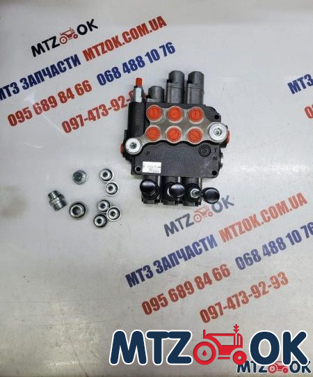 Гидрораспределитель 3Р80+2Л12 (2 плавающие секции) со штуцерами (Badestnost) Гидрораспределитель 3Р80+2Л12 (2 плавающие секции) со штуцерами (Badestnost)