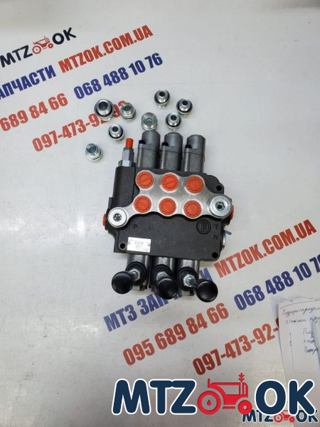 Гидрораспределитель 3Р80+3Л12 (3 плавающие секции) со штуцерами (Badestnost) Гидрораспределитель 3Р80+3Л12 (3 плавающие секции) со штуцерами (Badestnost)