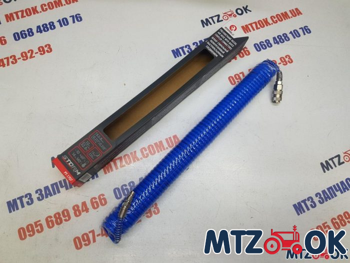 Шланг воздушный(полиуретан)спиральный пневмоинструмента 6х8мм 10м (РТ-1707) Шланг воздушный(полиуретан)спиральный пневмоинструмента 6х8мм 10м (РТ-1707)