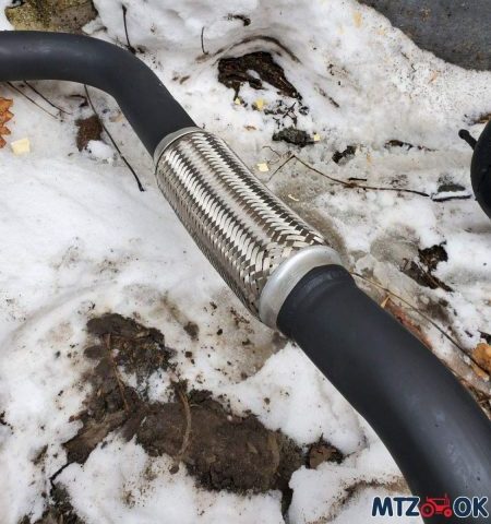 Глушитель МТЗ 80, 82, 920 УК с глушителем (накладка нержавейка), толщина 1,5мм Глушитель МТЗ 80, 82, 920 УК с глушителем (накладка нержавейка), толщина 1,5мм