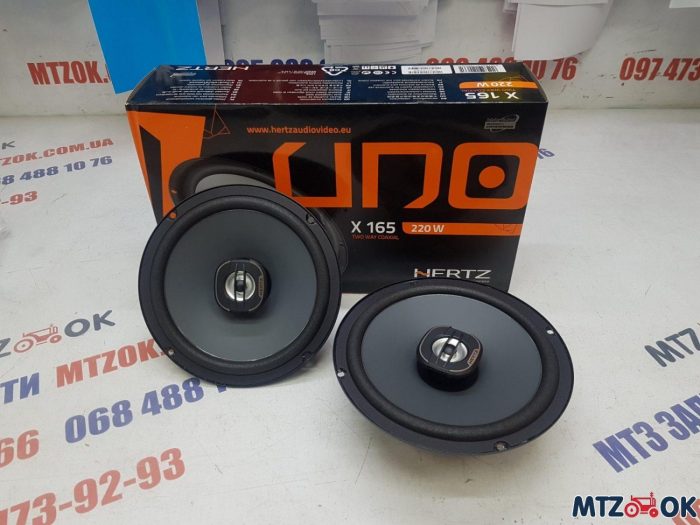 Динамики Hertz Uno X 165 2-Way Coaxial, d 164.6mm Динамики Hertz Uno X 165 2-Way Coaxial, d 164.6mm