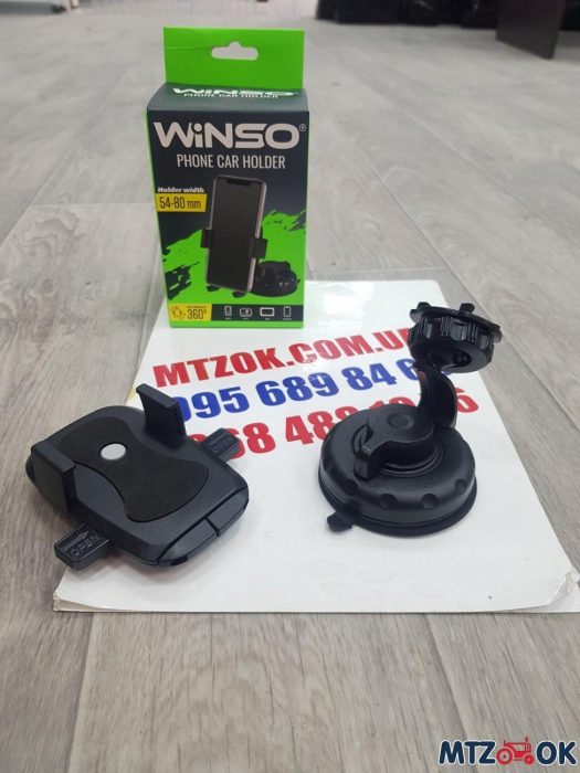 Держатель телефона WINSO на присоске (54-80мм) 201170 Держатель телефона WINSO на присоске (54-80мм) 201170