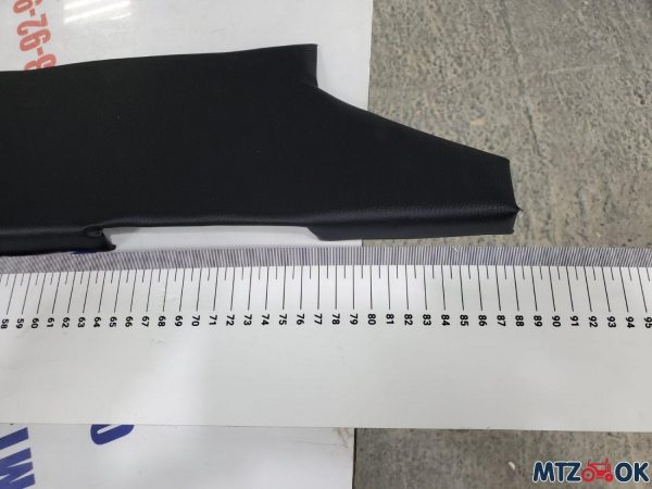 Кожзам черный (синяя стежка) на синтепоне 1.4х1м Кожзам черный (синяя стежка) на синтепоне 1.4х1м