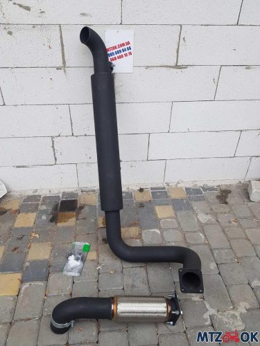 Глушитель МТЗ 1025 труба в трубе с флянцем (без гриля), толщина 3мм Глушитель МТЗ 1025 труба в трубе с флянцем (без гриля), толщина 3мм