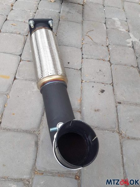 Глушитель МТЗ 1025 труба в трубе с флянцем (без гриля), толщина 3мм Глушитель МТЗ 1025 труба в трубе с флянцем (без гриля), толщина 3мм