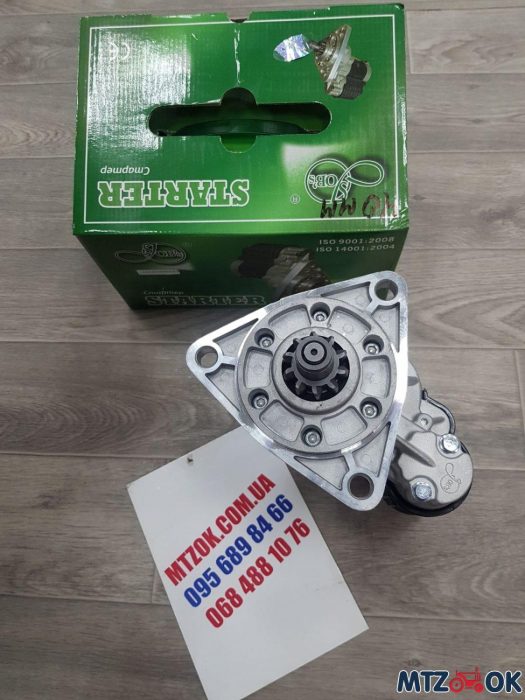 Стартер МТЗ, Т 40, Т 25 12В 2,8кВт с переходной шестерней усиленный 40мм (ТМ JUBANA) 123708101 Стартер МТЗ, Т 40, Т 25 12В 2,8кВт с переходной шестерней усиленный 40мм (ТМ JUBANA) 123708101