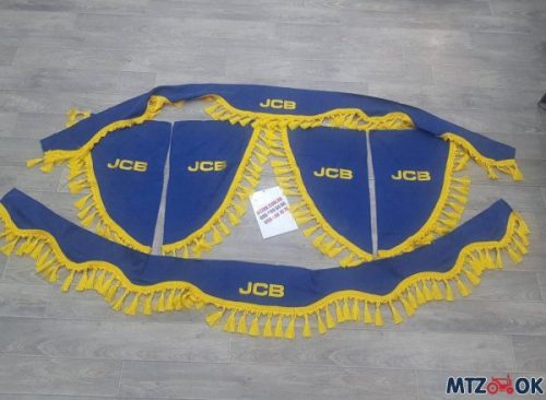 Шторы в кабину JCB к-т (ткань) погрузчик (2ламбр.лоб.ст.+2пары боковых) Шторы в кабину JCB к-т (ткань) погрузчик (2ламбр.лоб.ст.+2пары боковых)