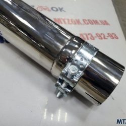 Выхлопная труба Д-245, прямоток нержавейка (замена штатного глушителя) Выхлопная труба Д-245, прямоток нержавейка (замена штатного глушителя)