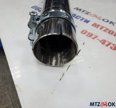 Выхлопная труба Д-245, прямоток нержавейка (замена штатного глушителя) Выхлопная труба Д-245, прямоток нержавейка (замена штатного глушителя)