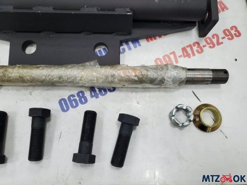 Кронштейн усиления оси навески МТЗ (кронштейн на 2 вала с двумя тягами, ось, болты, шайбы, гайки) Кронштейн усиления оси навески МТЗ (кронштейн на 2 вала с двумя тягами, ось, болты, шайбы, гайки)