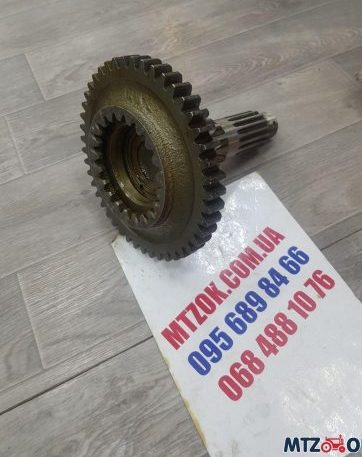 Вал вторичный КПП МТЗ без гайки (пр-во МТЗ)50-1701252 Вал вторичный КПП МТЗ без гайки (пр-во МТЗ)50-1701252