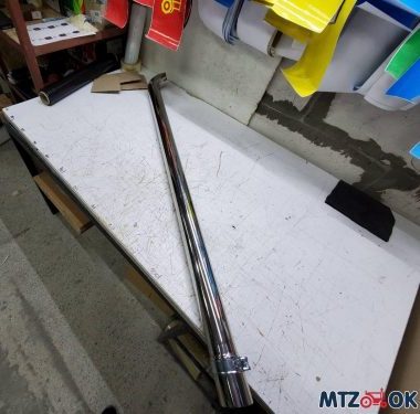 Выхлопная труба Д-240, прямоток нержавейка (замена штатного глушителя) Выхлопная труба Д-240, прямоток нержавейка (замена штатного глушителя)