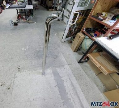 Выхлопная труба Д-240, прямоток нержавейка (замена штатного глушителя) Выхлопная труба Д-240, прямоток нержавейка (замена штатного глушителя)