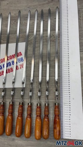 Шампура нержавейка, пищевая сталь (ручка деревянная) 1 шт. 70 см общая, 45 см полезная Шампура нержавейка, пищевая сталь (ручка деревянная) 1 шт. 70 см общая, 45 см полезная