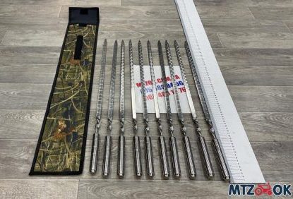 Комплект-чехол для шампуров+шампура нержавейка, пищевая сталь (ручка нержавейка) Комплект-чехол для шампуров+шампура нержавейка, пищевая сталь (ручка нержавейка)