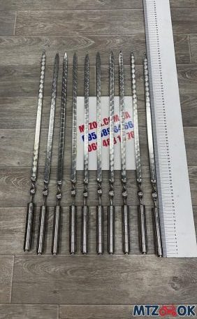 Шампура нержавейка, пищевая сталь (ручка нержавейка) 1шт. 70 см общая, 45 см полезная Шампура нержавейка, пищевая сталь (ручка нержавейка) 1шт. 70 см общая, 45 см полезная