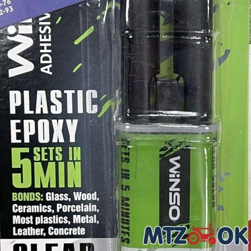 Клей двухкомпонентный эпоксидный прозрачный 30г WINSO Клей двухкомпонентный эпоксидный прозрачный 30г WINSO