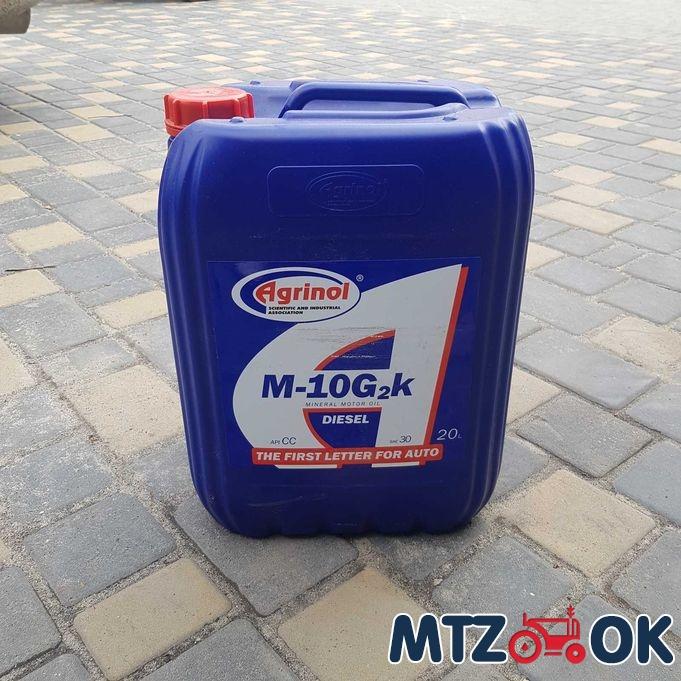 Масло моторное М-10Г2к Агринол (Канистра 20л/15кг) для не турбированного двигателя Масло моторное М-10Г2к Агринол (Канистра 20л/15кг) для не турбированного двигателя